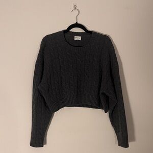 Sunday Best Cropped Cable Sweater